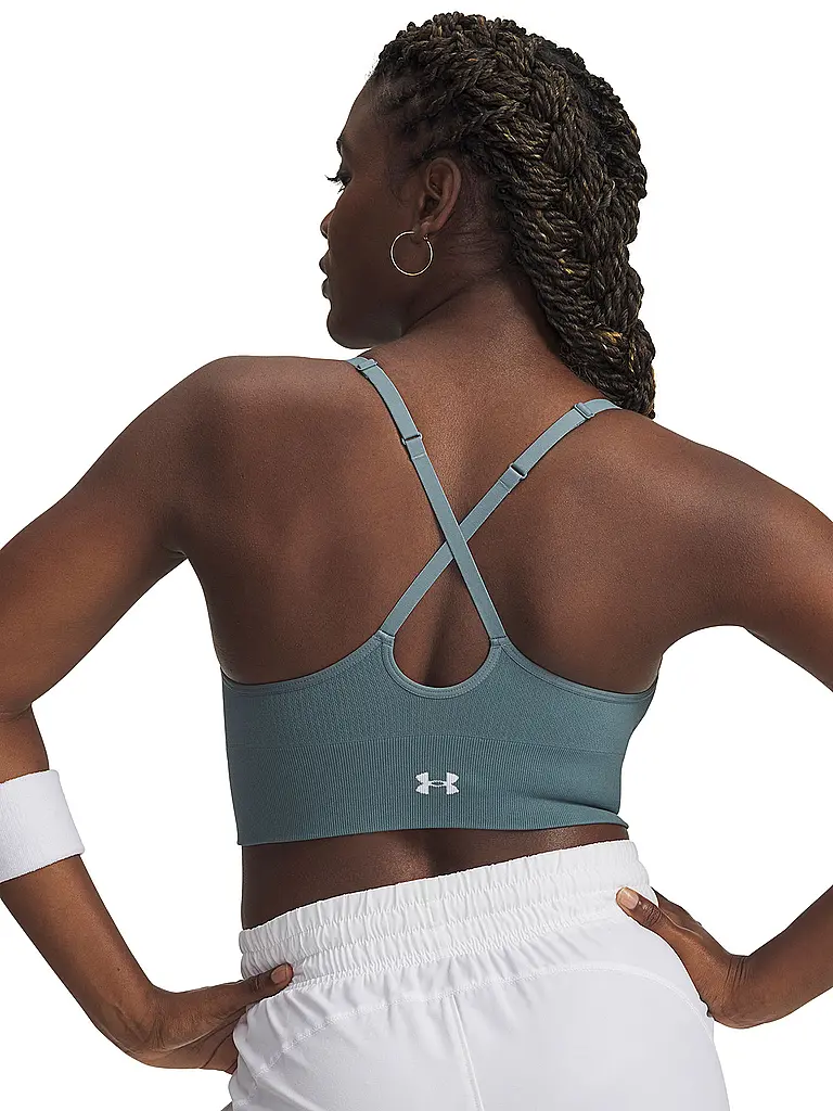 UNDER ARMOUR | Damen Sport-BH Vanish Seamless Low Support | petrol