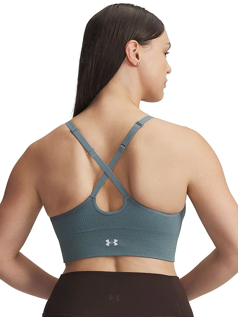 UNDER ARMOUR | Damen Sport-BH Vanish Seamless Low Support | petrol