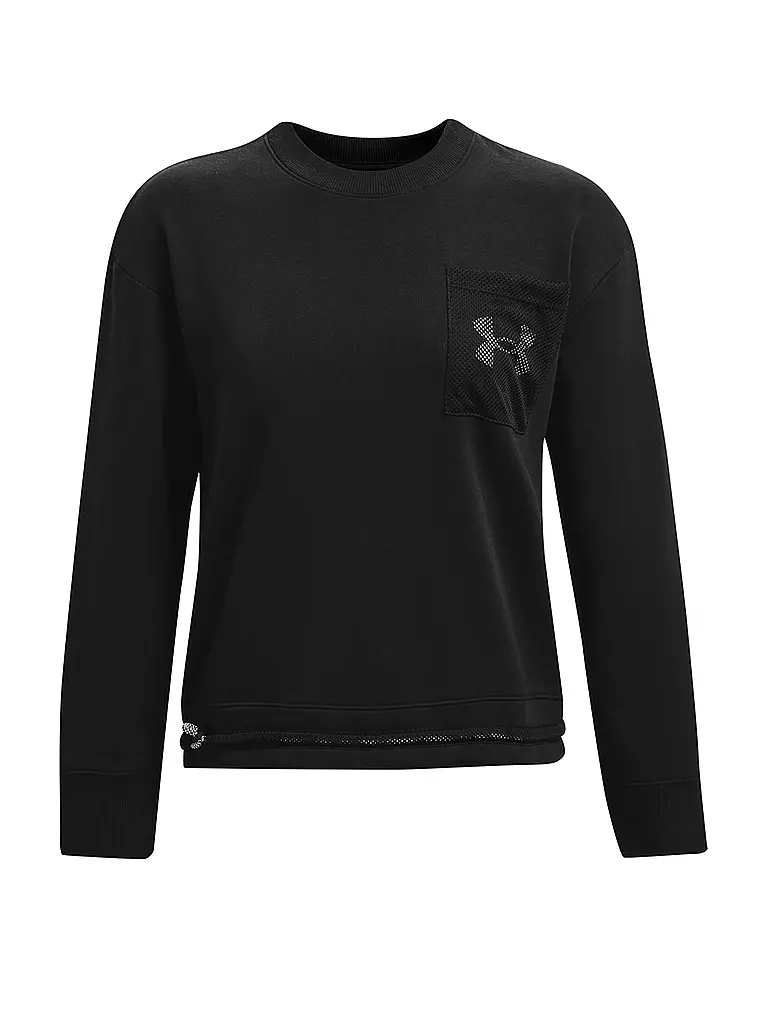 UNDER ARMOUR | Damen Sweater Rival Fleece Crew | schwarz