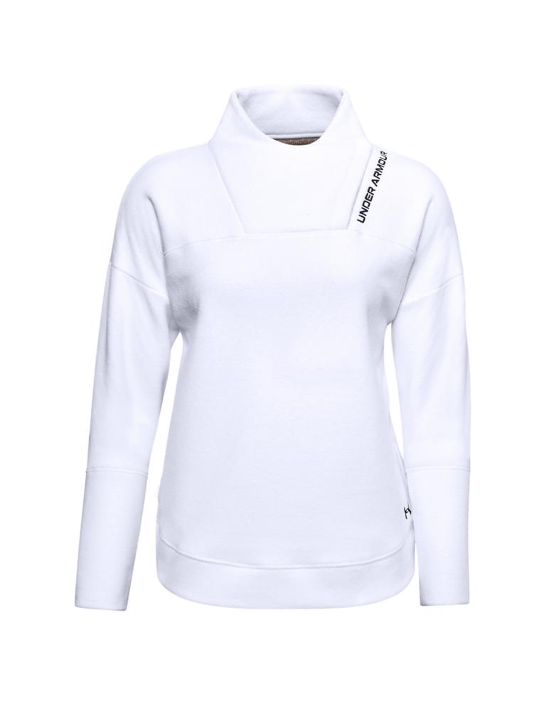 UNDER ARMOUR | Damen Sweater UA Recover Fleece Wrap Neck | weiß