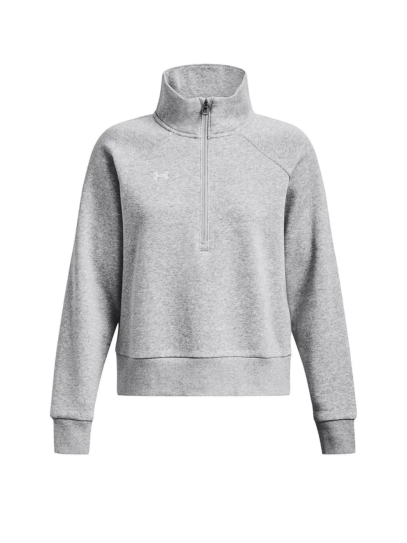 UNDER ARMOUR | Damen Sweater UA Rival Fleece mit ½ Zip | grau