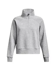 UNDER ARMOUR | Damen Sweater UA Rival Fleece mit ½ Zip | grau