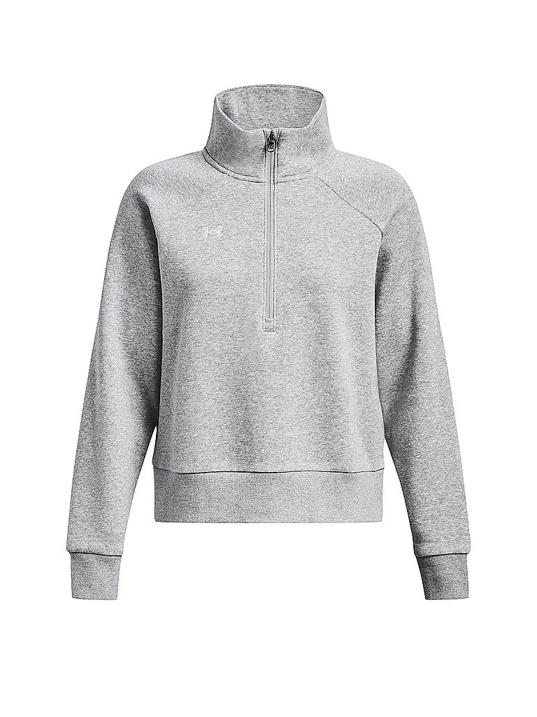 UNDER ARMOUR | Damen Sweater UA Rival Fleece mit ½ Zip | grau