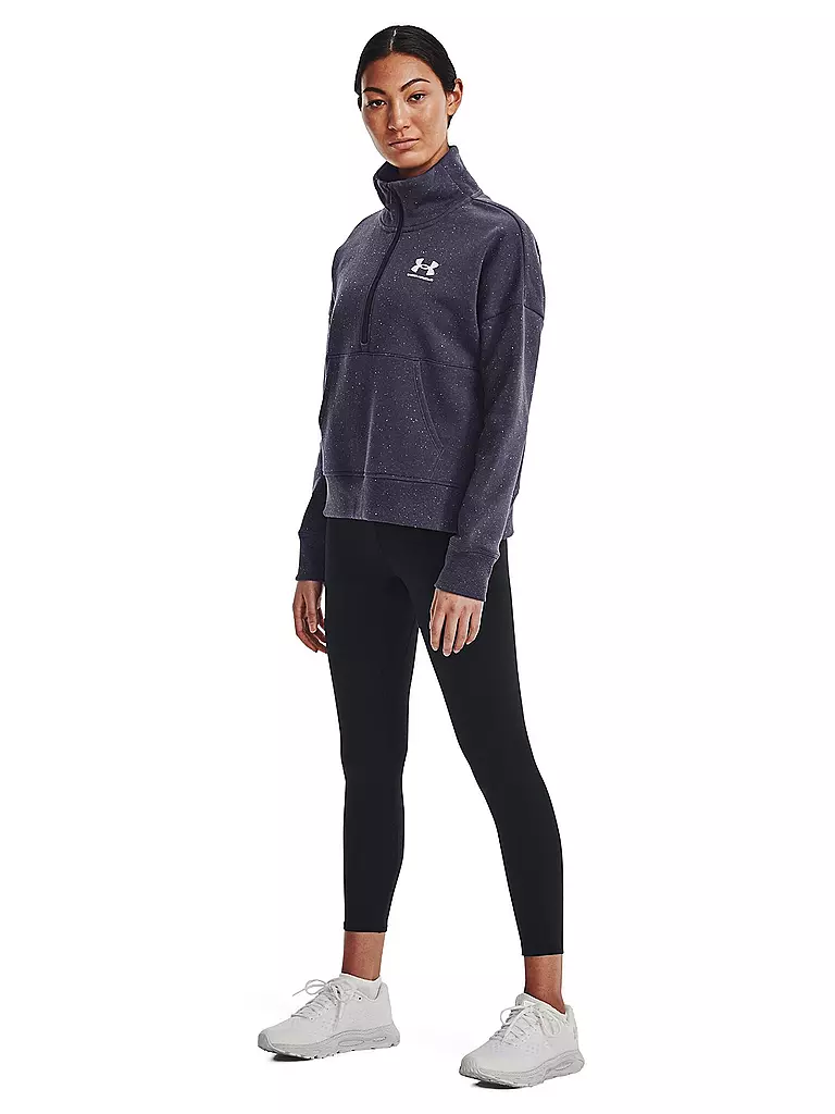 UNDER ARMOUR | Damen Sweater UA Rival Fleece mit ½ Zip | dunkelblau