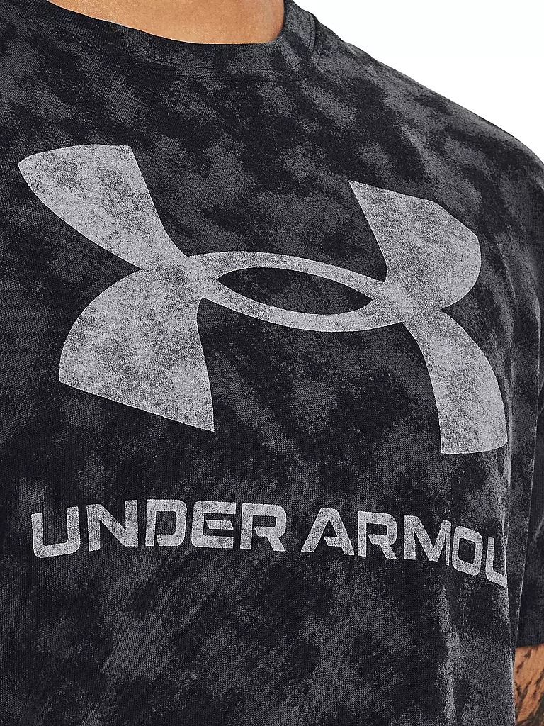 UNDER ARMOUR | Damen T-Shirt UA Logo Printed Heavyweight | schwarz