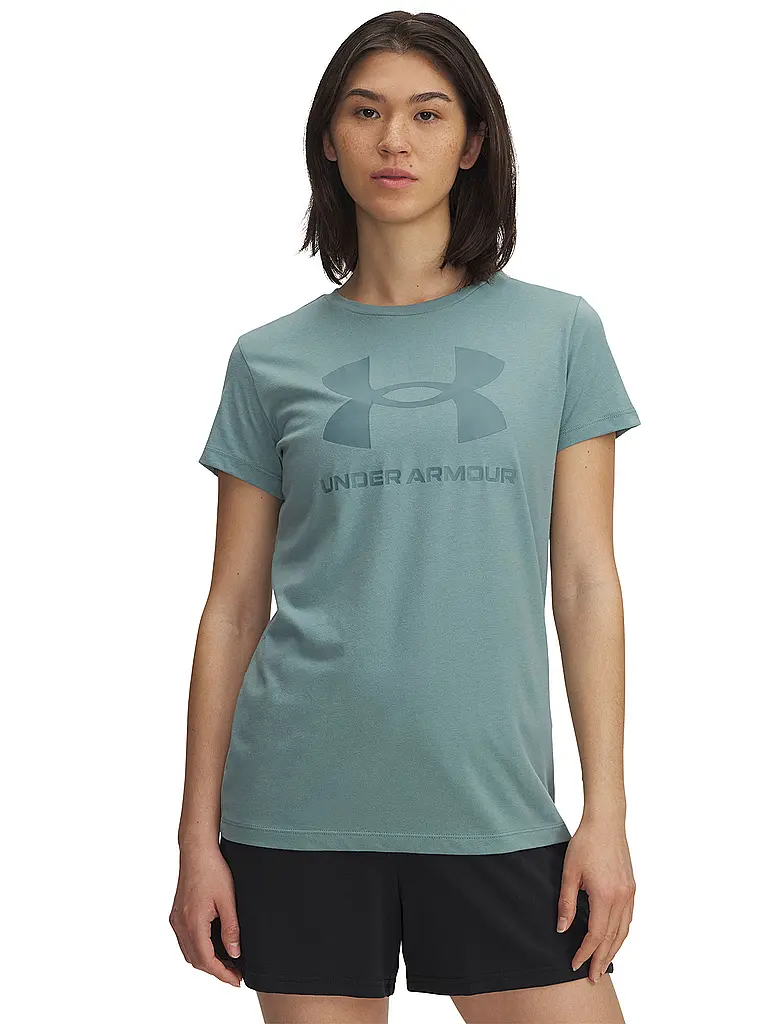 UNDER ARMOUR | Damen T-Shirt UA Sportstyle Grafik | petrol