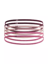 UNDER ARMOUR | Haarbänder UA Mini Elastic 6er Pack | beere