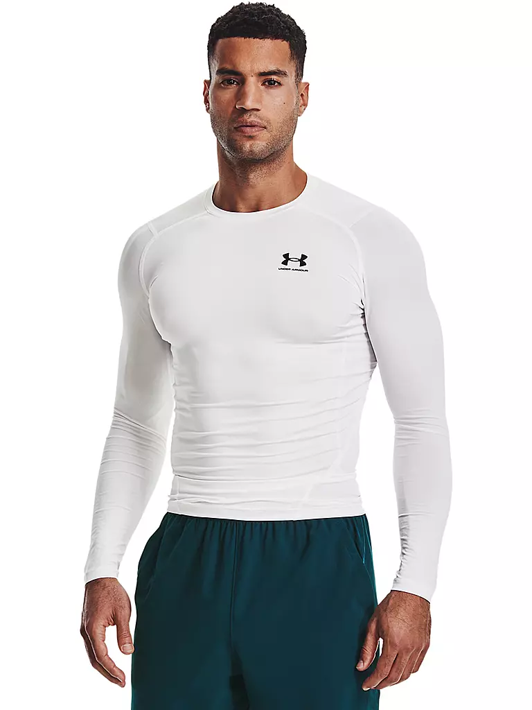 UNDER ARMOUR | Herren Fitnessshirt HeatGear® Armour | weiss