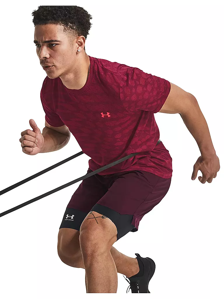 UNDER ARMOUR | Herren Fitnessshirt Seamless Novelty | dunkelrot