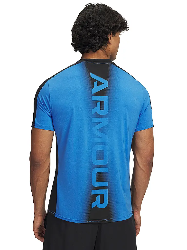UNDER ARMOUR | Herren Fitnessshirt UA HeatGear® Wordmark | blau