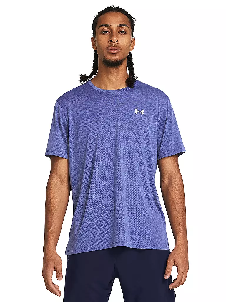 UNDER ARMOUR | Herren Fitnessshirt UA Launch Splatter | blau