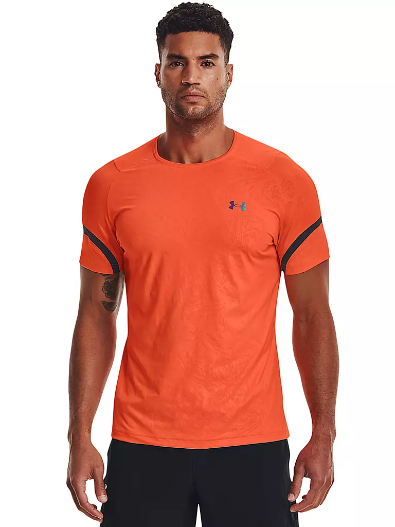 UNDER ARMOUR | Herren Fitnessshirt UA RUSH™ 2.0 Emboss | orange