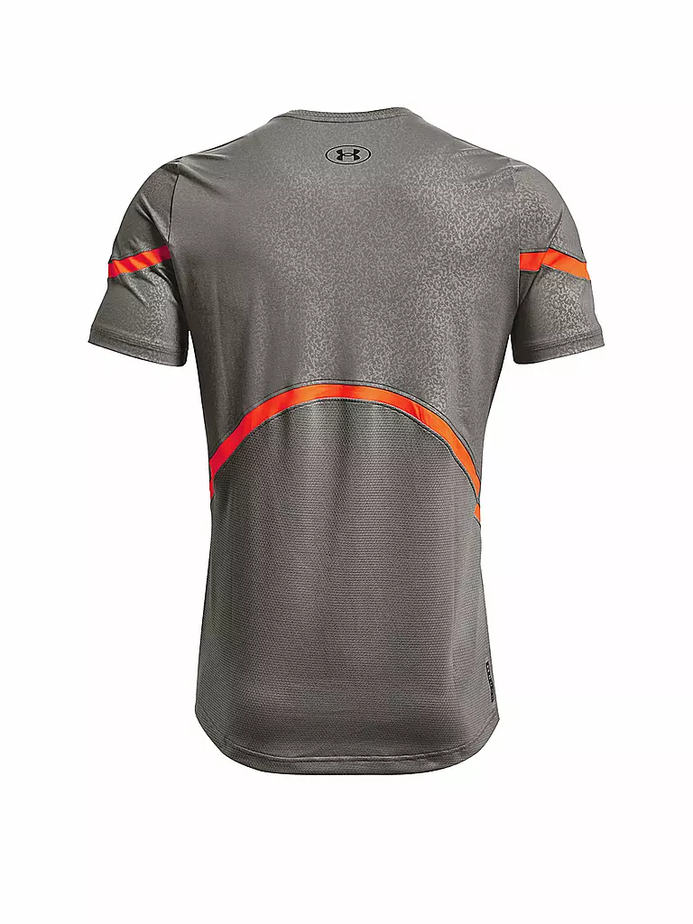 UNDER ARMOUR | Herren Fitnessshirt UA Rush 2.0 Emboss SS | grau