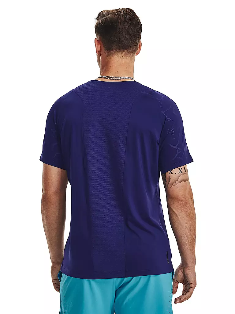 UNDER ARMOUR | Herren Fitnessshirt UA Rush Emboss | blau