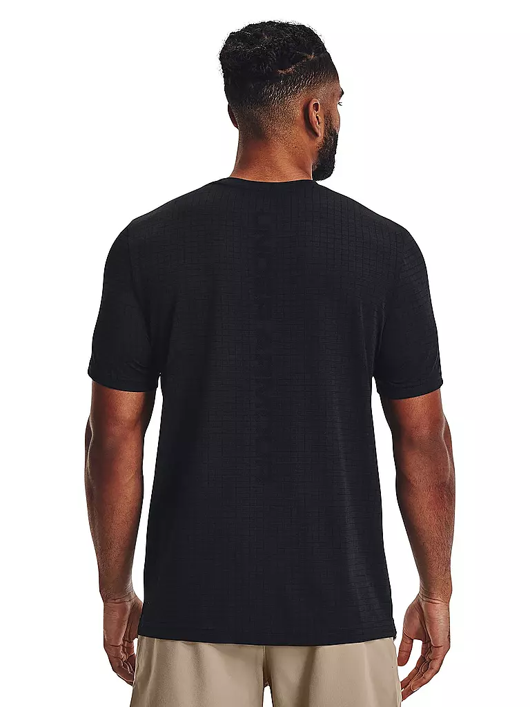 UNDER ARMOUR | Herren Fitnessshirt UA Seamless Grid | schwarz