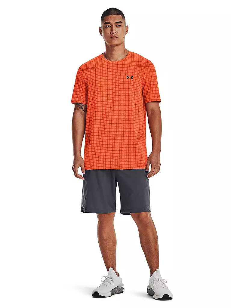 UNDER ARMOUR | Herren Fitnessshirt UA Seamless Grid | orange