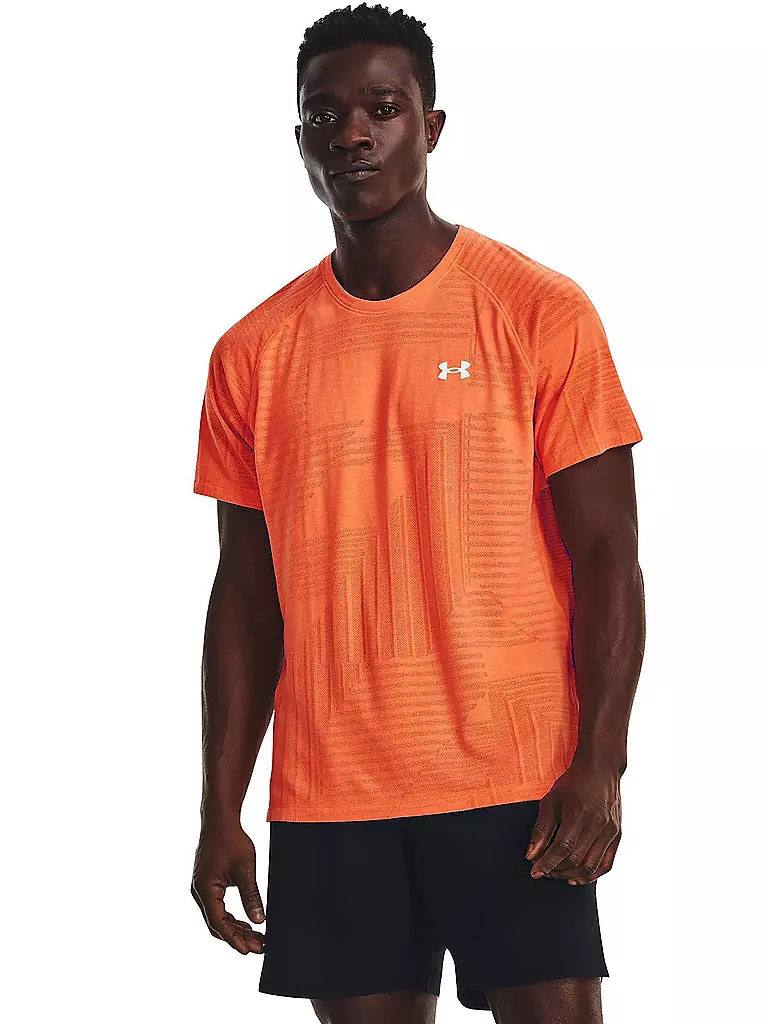 UNDER ARMOUR | Herren Fitnessshirt UA Streaker Deco Diamond  | orange