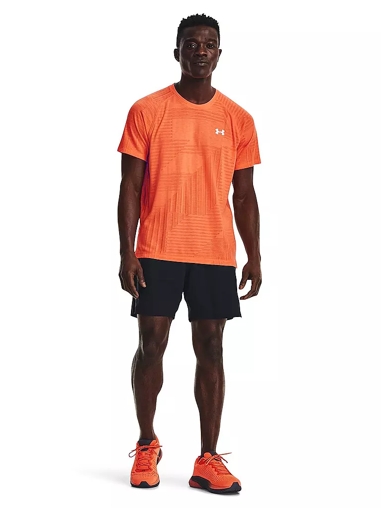 UNDER ARMOUR | Herren Fitnessshirt UA Streaker Deco Diamond | orange
