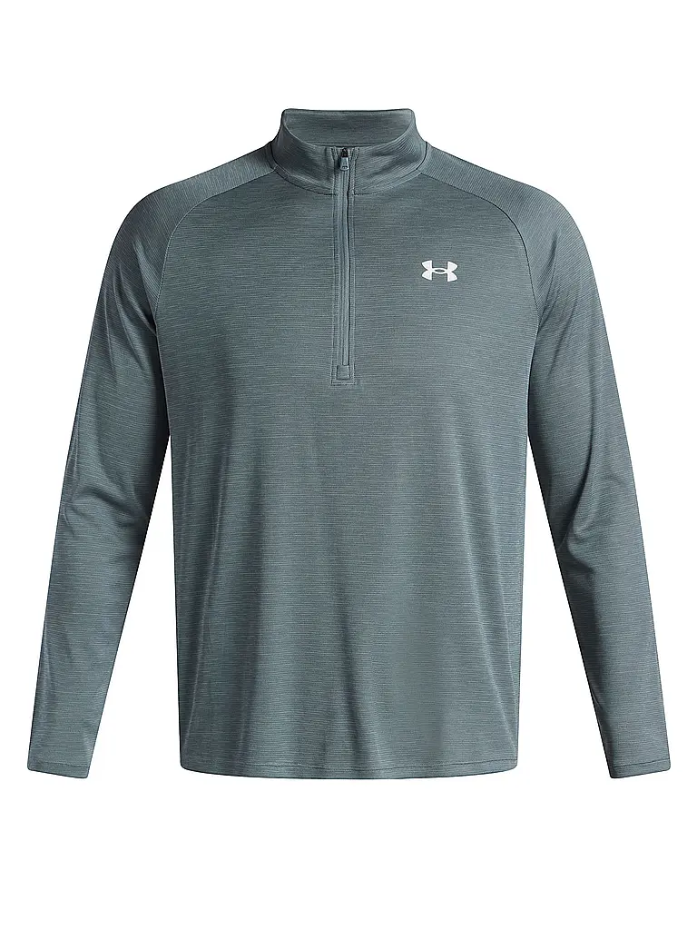 UNDER ARMOUR | Herren Fitnessshirt UA Tech™ Textured ½ Zip | petrol