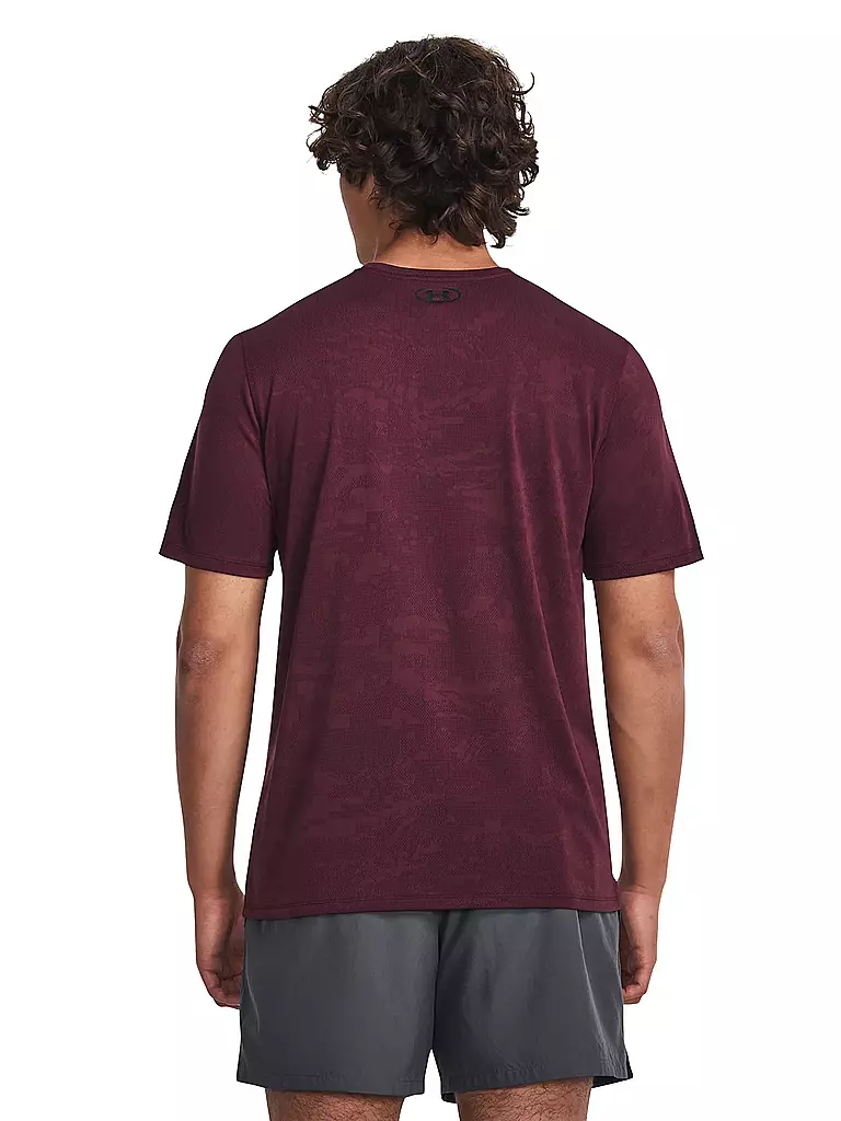 UNDER ARMOUR | Herren Fitnessshirt UA Tech™ Vent Jacquard | dunkelrot