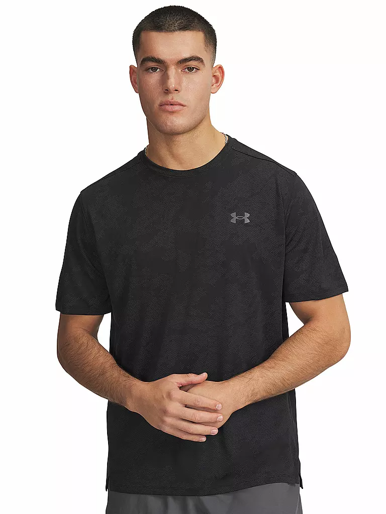 UNDER ARMOUR | Herren Fitnessshirt UA TechTM Vent Jacquard | schwarz