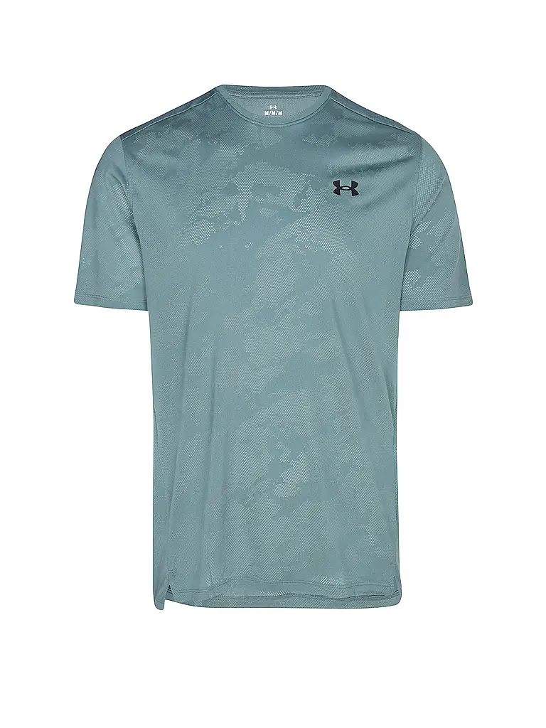 UNDER ARMOUR | Herren Fitnessshirt UA TechTM Vent Jacquard | petrol