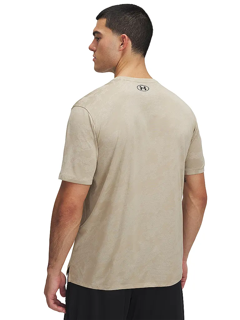 UNDER ARMOUR | Herren Fitnessshirt UA TechTM Vent Jacquard | Camel