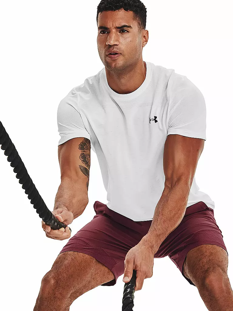 UNDER ARMOUR | Herren Fitnessshirt | weiss