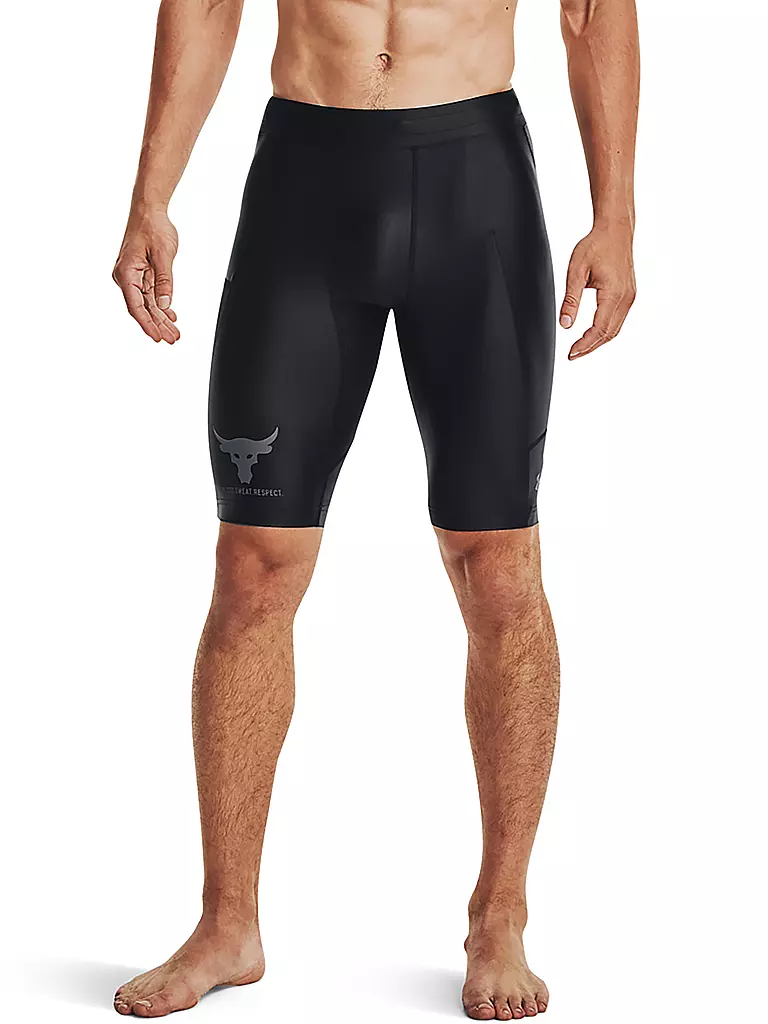 UNDER ARMOUR | Herren Fitnessshort Project Rock Iso-Chill Kompression | schwarz