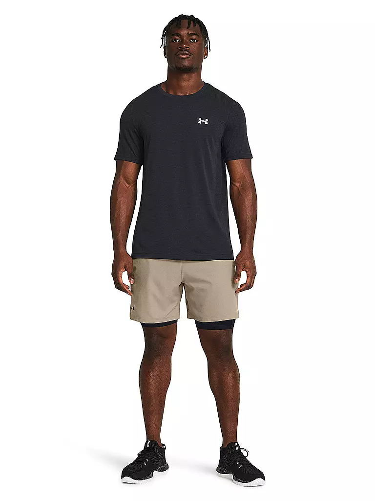 UNDER ARMOUR | Herren Fitnessshort UA Vanish Woven 2-in-1 | camel