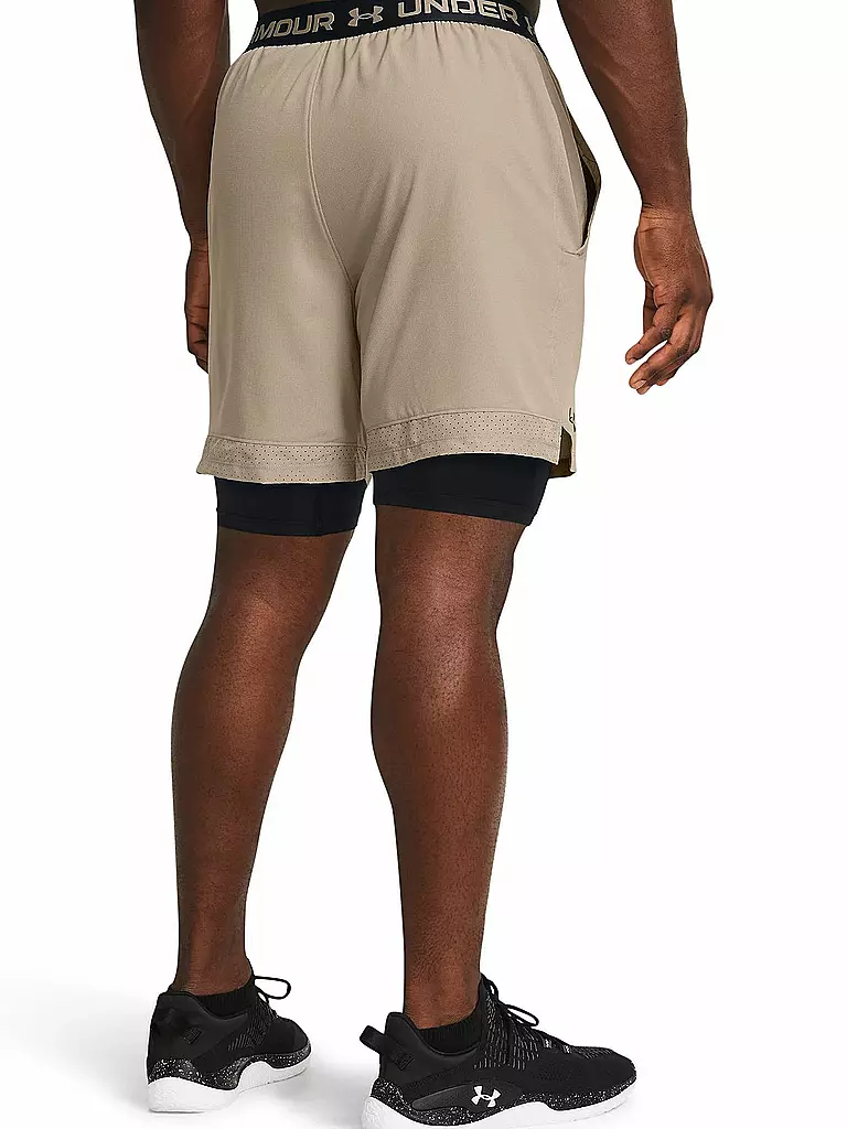 UNDER ARMOUR | Herren Fitnessshort UA Vanish Woven 2-in-1 | camel