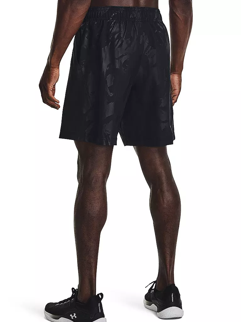 UNDER ARMOUR | Herren Fitnessshorts UA Woven Emboss | schwarz