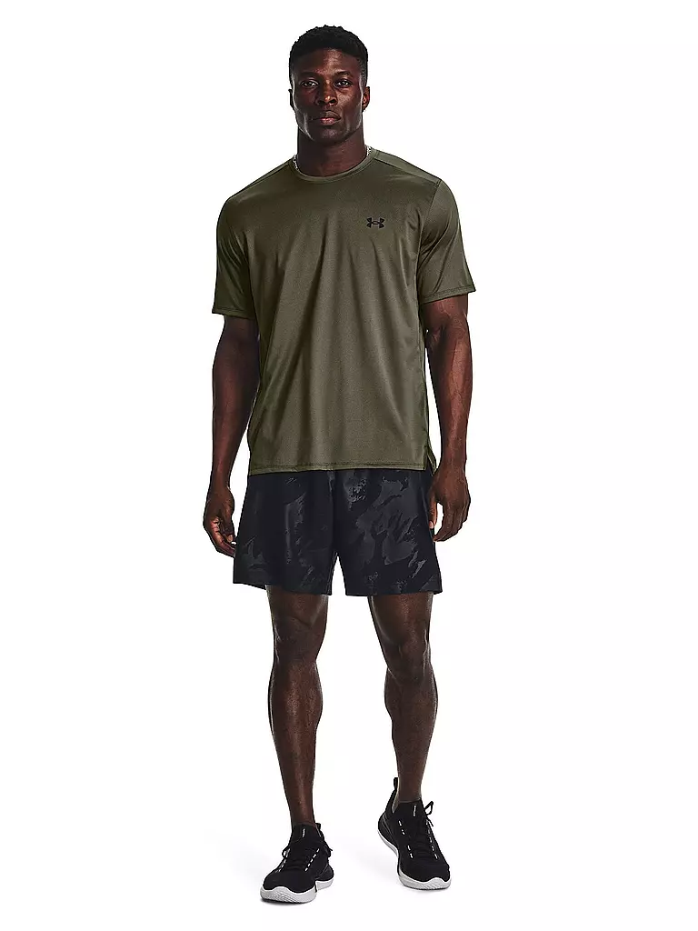 UNDER ARMOUR | Herren Fitnessshorts UA Woven Emboss | schwarz