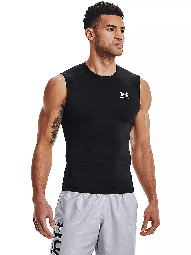 UNDER ARMOUR | Herren Fitnesstank HeatGear® Armour | schwarz