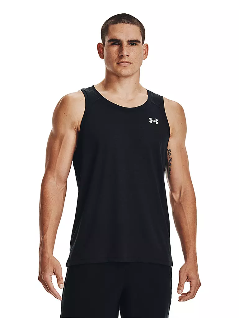 UNDER ARMOUR | Herren Fitnesstank Streaker | schwarz