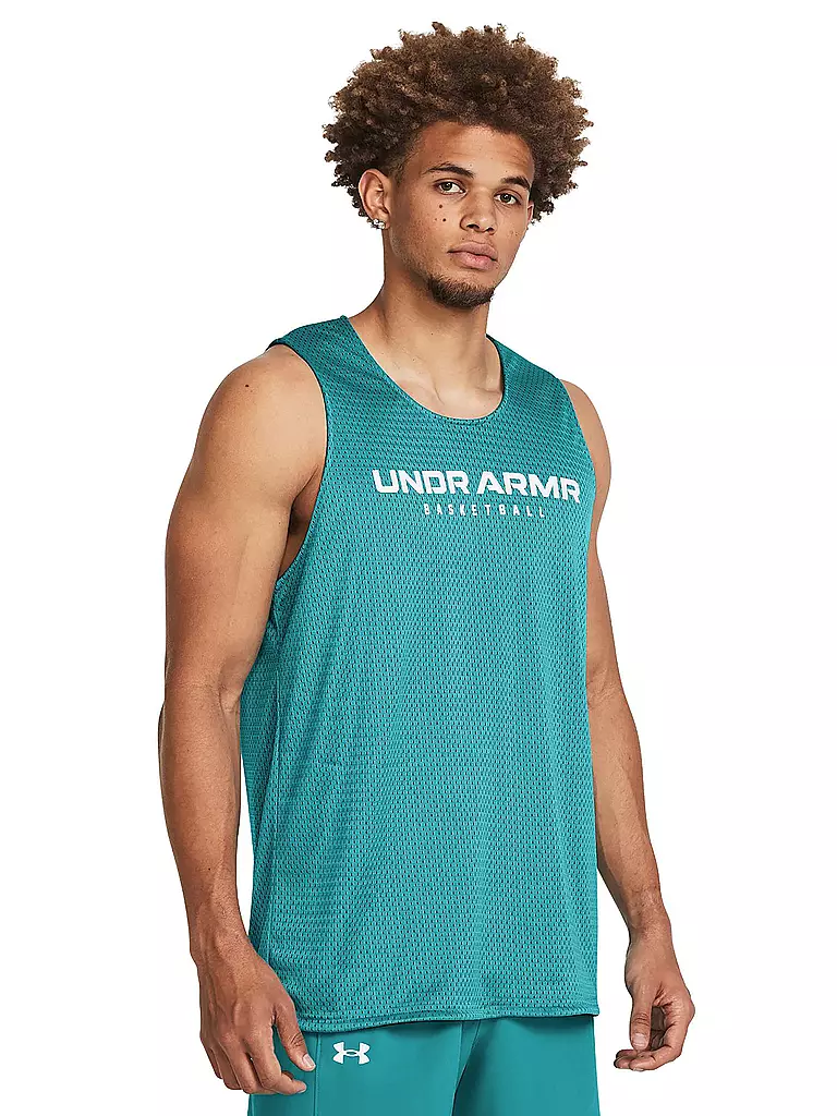 UNDER ARMOUR | Herren Fitnesstank UA Zone Reversible | Türkis