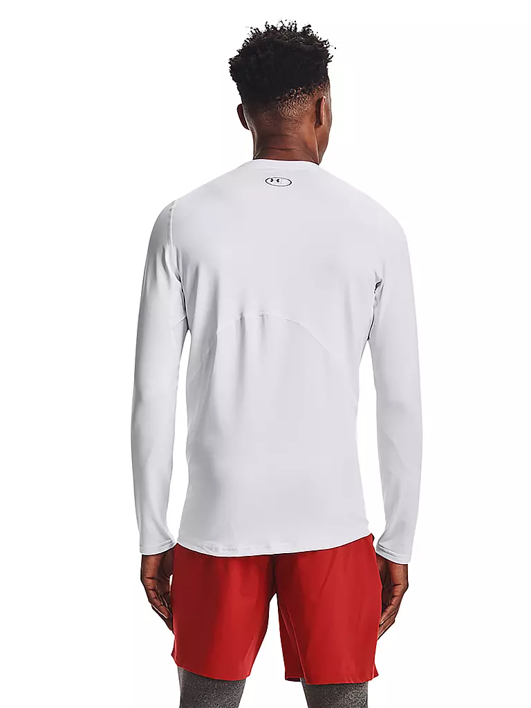 UNDER ARMOUR | Herren Fußball Unterziehshirt ColdGear® Armour Fitted Crew | weiss