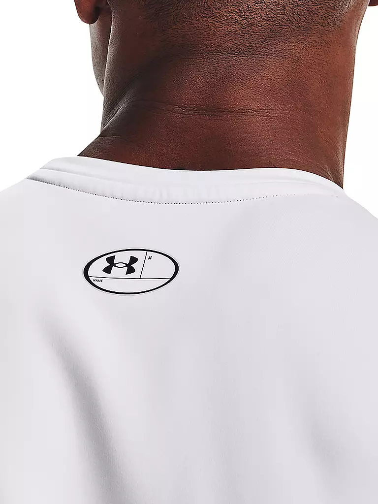 UNDER ARMOUR | Herren Fußball Unterziehshirt ColdGear® Armour Fitted Crew | weiss