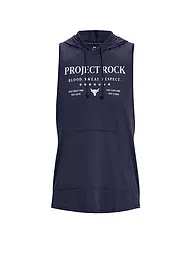 UNDER ARMOUR | Herren Hoodie Project Rock Sleeveless | dunkelblau
