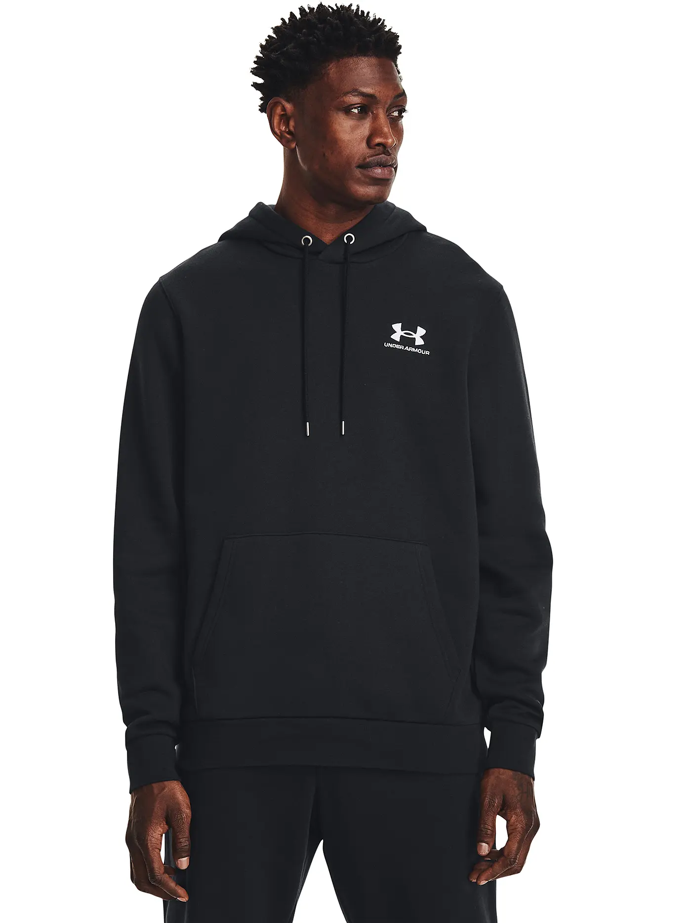 UNDER ARMOUR | Herren Hoodie UA Essential Fleece | schwarz