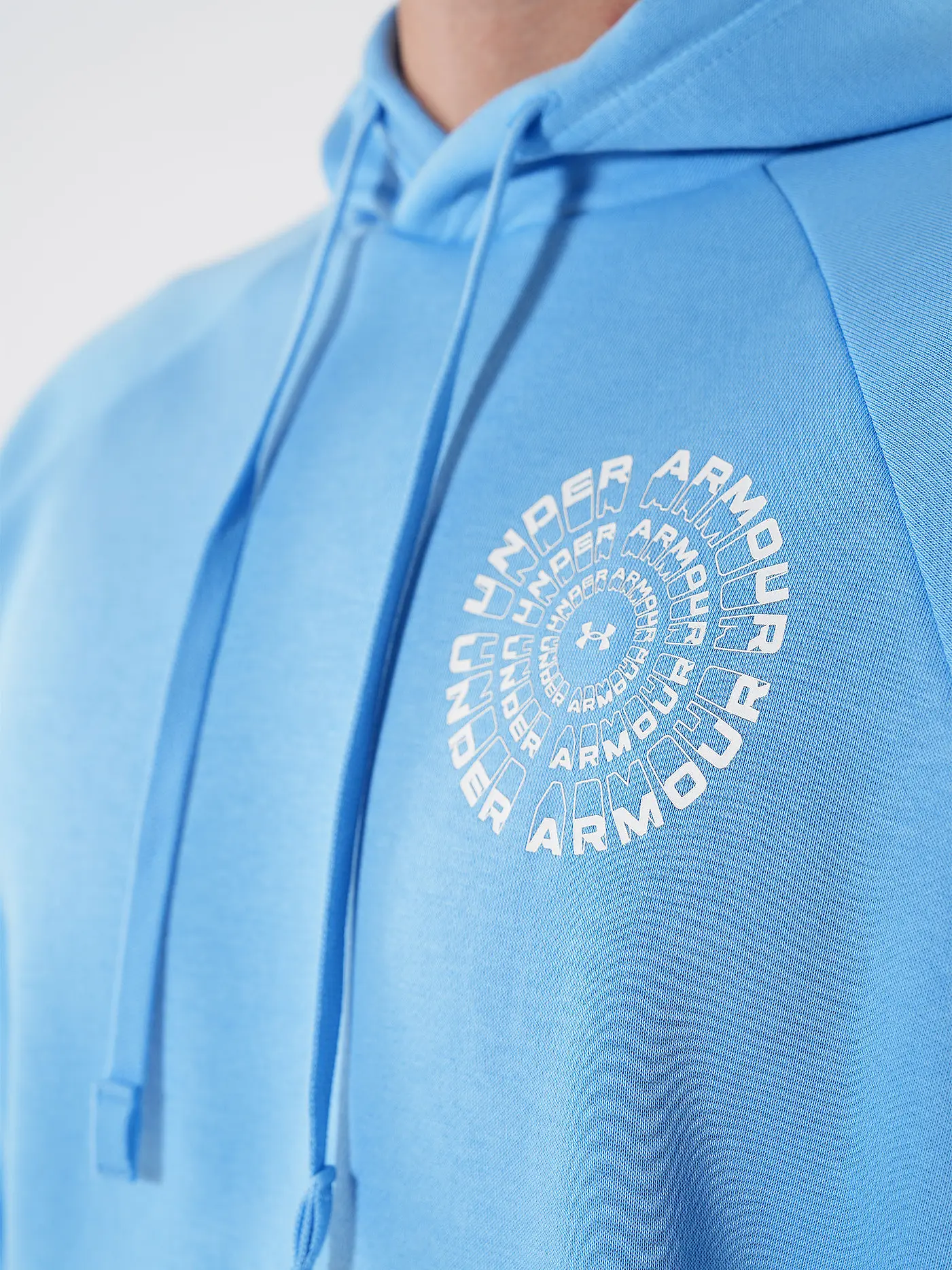 UNDER ARMOUR | Herren Hoodie UA Rival Fleece High Brand Read Logo | hellblau