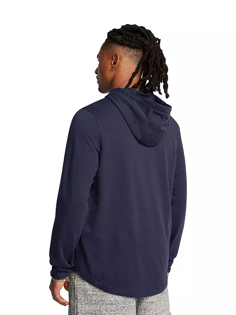 UNDER ARMOUR | Herren Hoodie UA Rival Hoodie aus French-Terry Graphic | dunkelblau