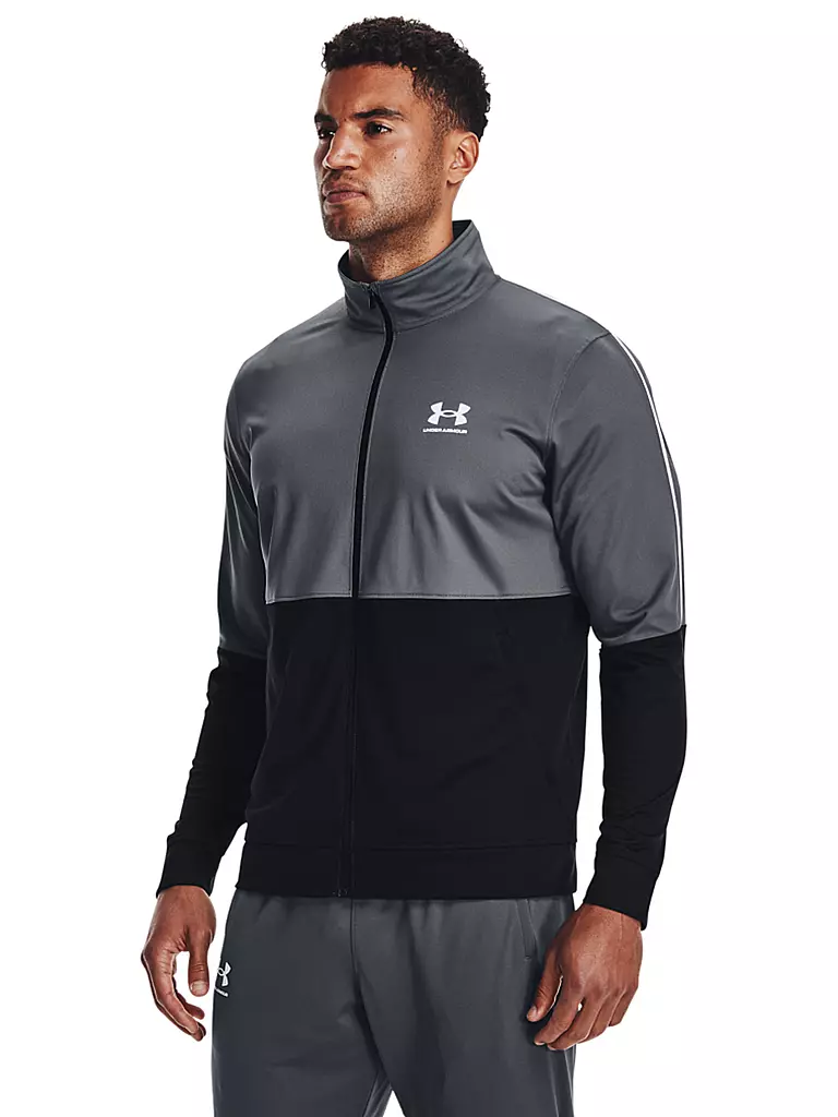 UNDER ARMOUR | Herren Jacke UA Sportstyle Pique | grau