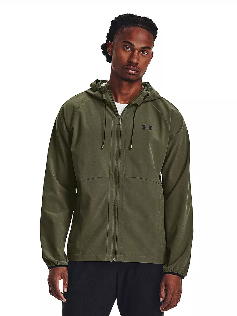 UNDER ARMOUR | Herren Jacke UA Windbreaker aus Stretchgewebe | olive