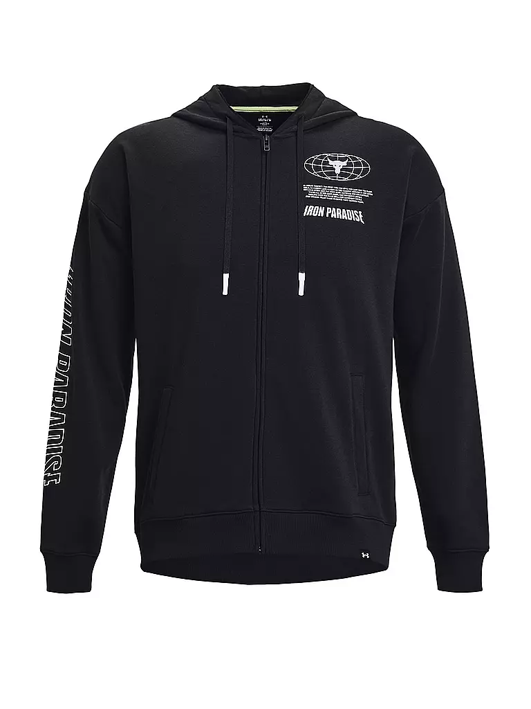 UNDER ARMOUR | Herren Kapuzenjacke Project Rock Rival Fleece Disrupt | schwarz