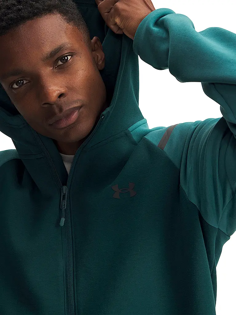 UNDER ARMOUR | Herren Kapuzenjacke UA Unstoppable | Dunkelgrün