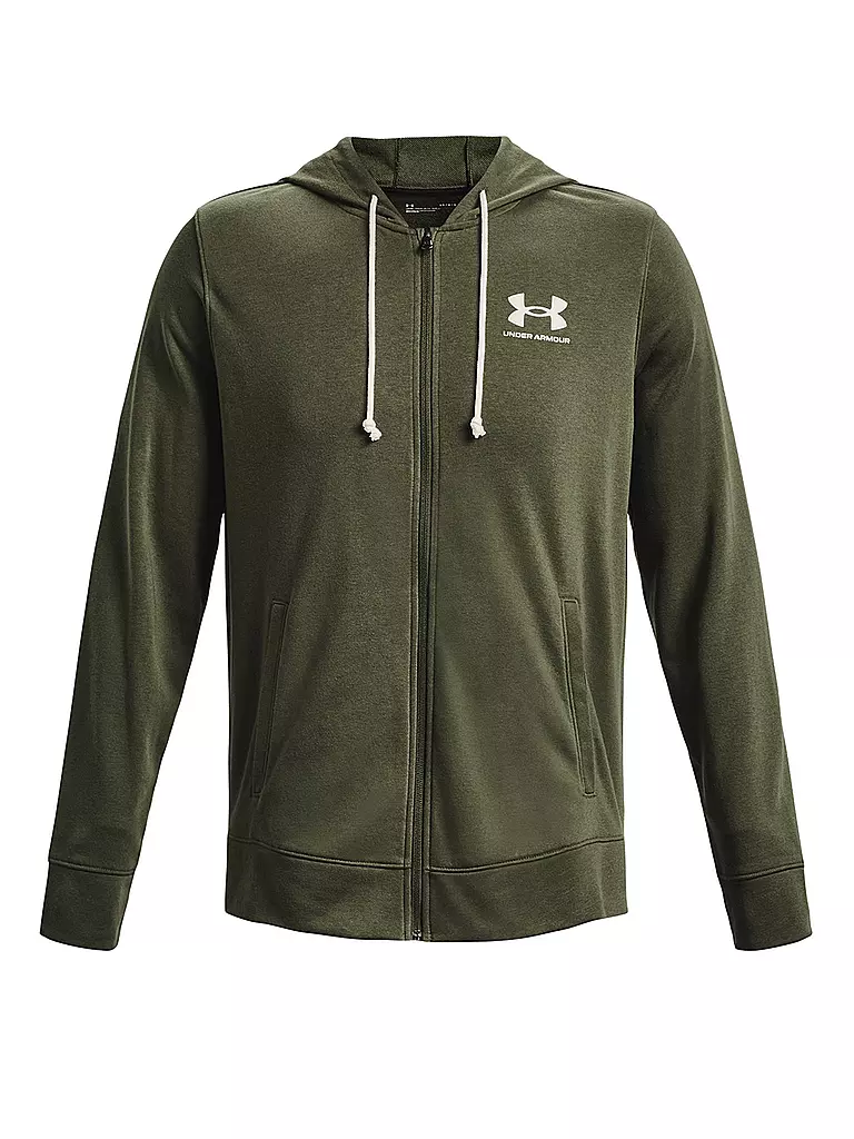 UNDER ARMOUR Herren Kapuzenpullover UA Rival Terry olive