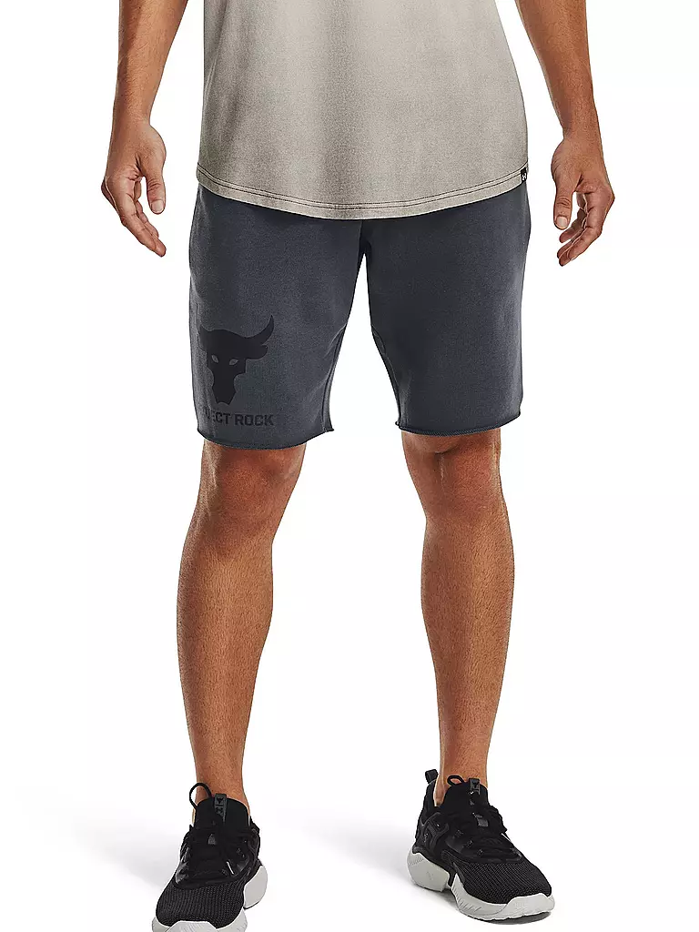 UNDER ARMOUR | Herren Short Project Rock Terry Brahma Bull | grau