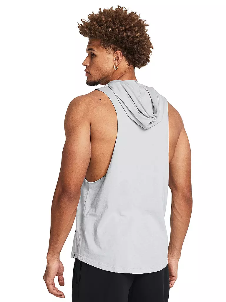 UNDER ARMOUR | Herren Sweater Project Rock Rents Due Sleeveless Hoodie | grau