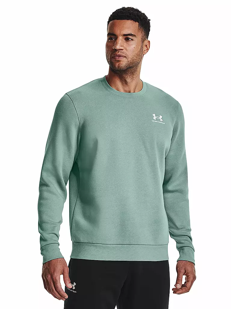 UNDER ARMOUR | Herren Sweater UA Essential Fleece Crewneck | petrol